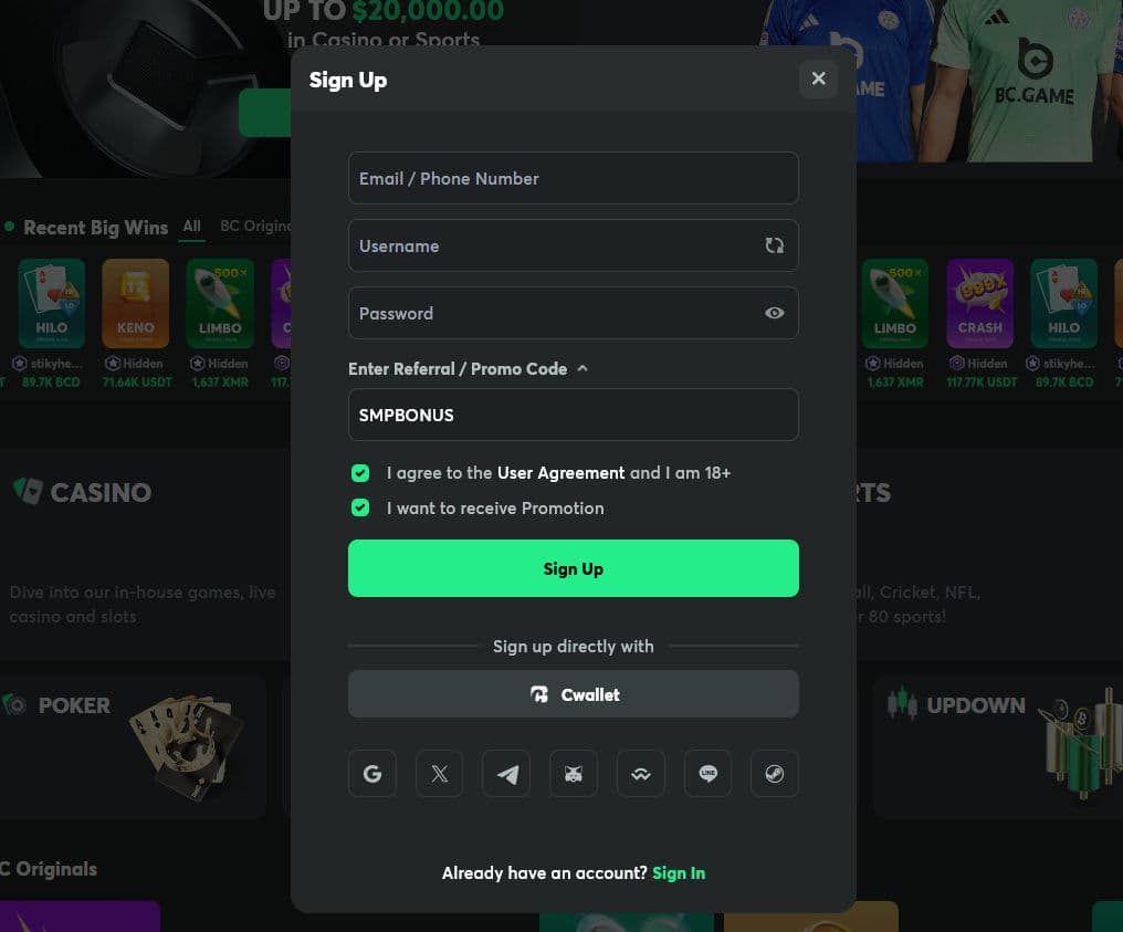 Registration Desktop