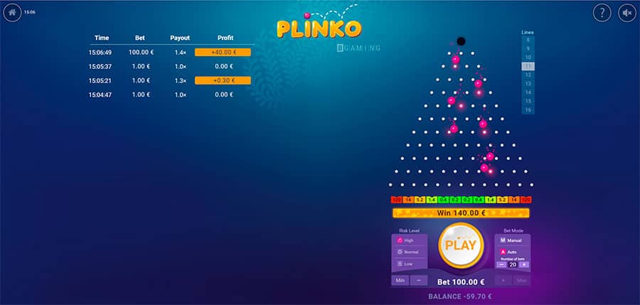 play plinko game