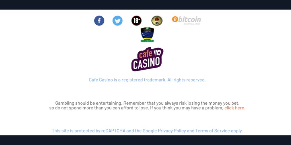 Cafe Casino Safety & Security