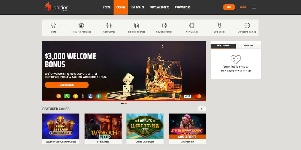 Ignition Casino Online Casino Review