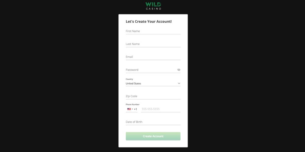 Wild Casino Registration