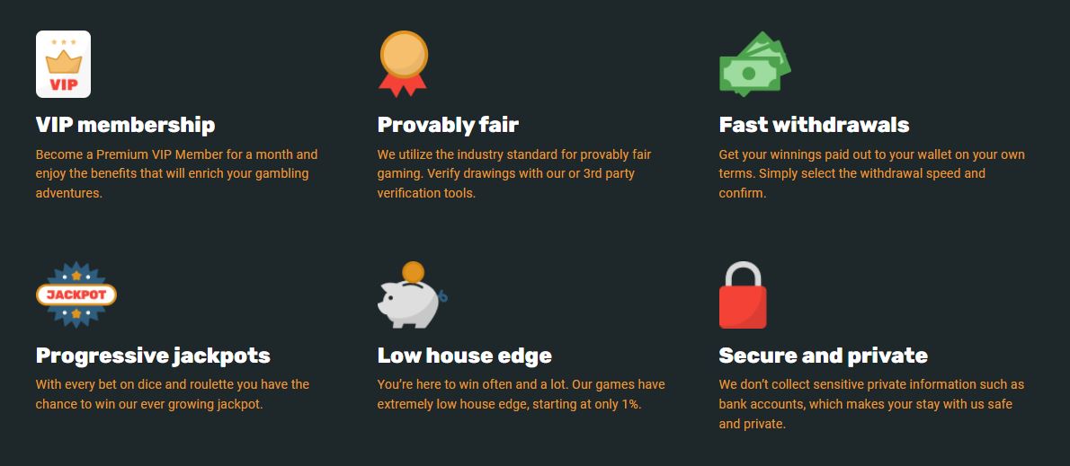 crypto games casino featuresfeatures