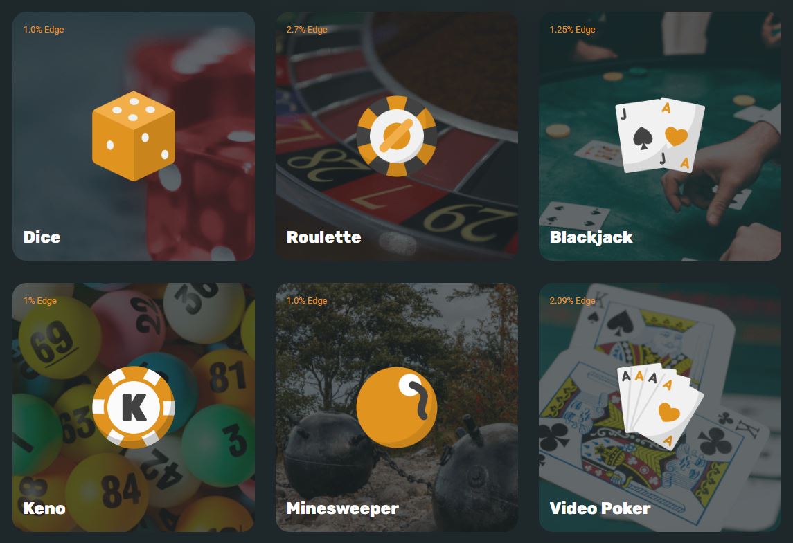 crypto.games casino games