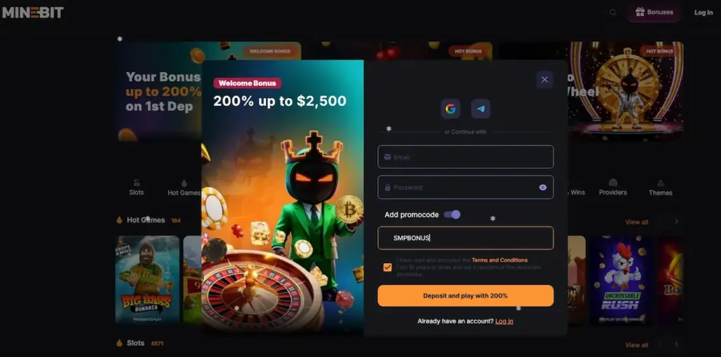 How To Sign Up & Claim MineBit Casino Welcome Bonus - MineBit Review 